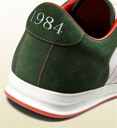 gucci classic sneakers green|1984 anniversary Gucci classic sneakers.